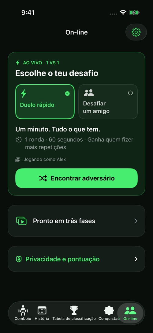 Um minuto de rivalidade amigável