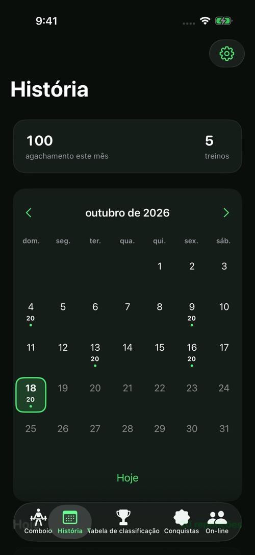 O teu esforço fica guardado