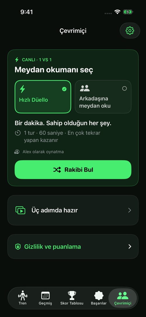Bir dakika. Tatlı bir rekabet.